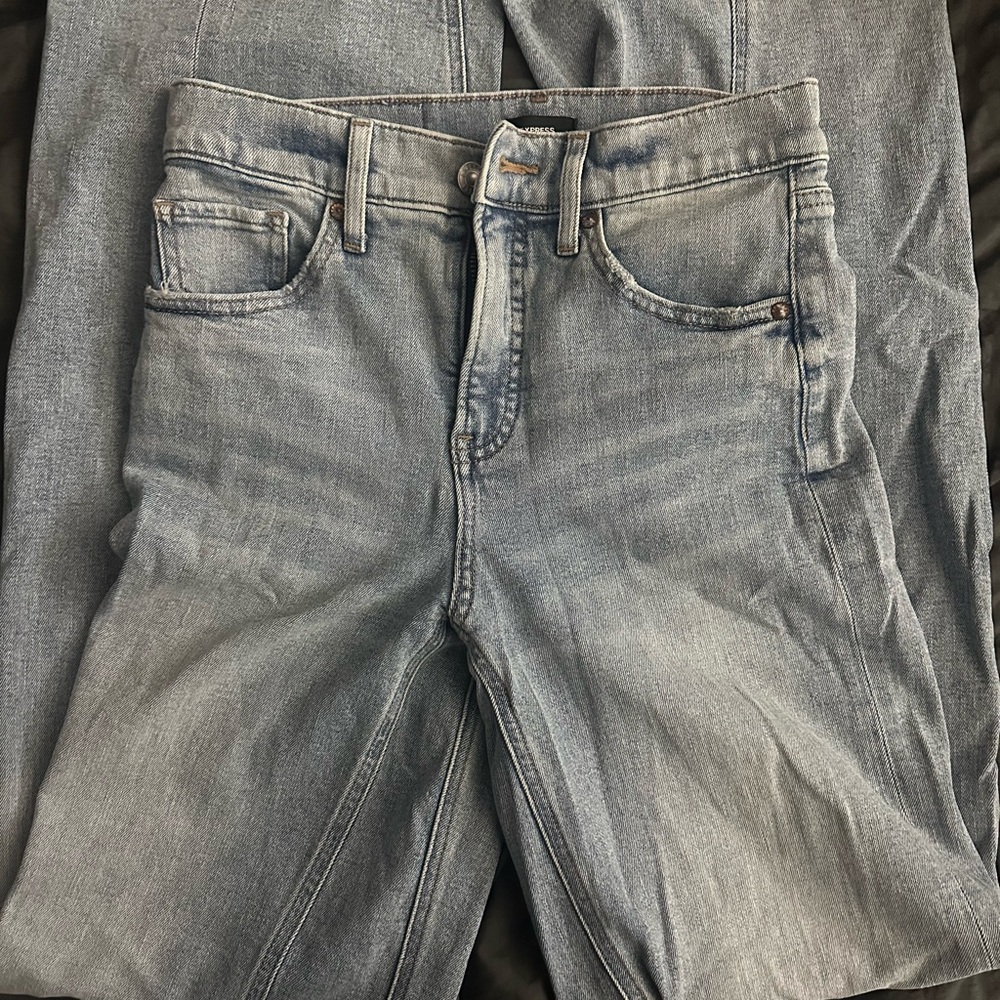 Express High Waist Wide Leg Jeans